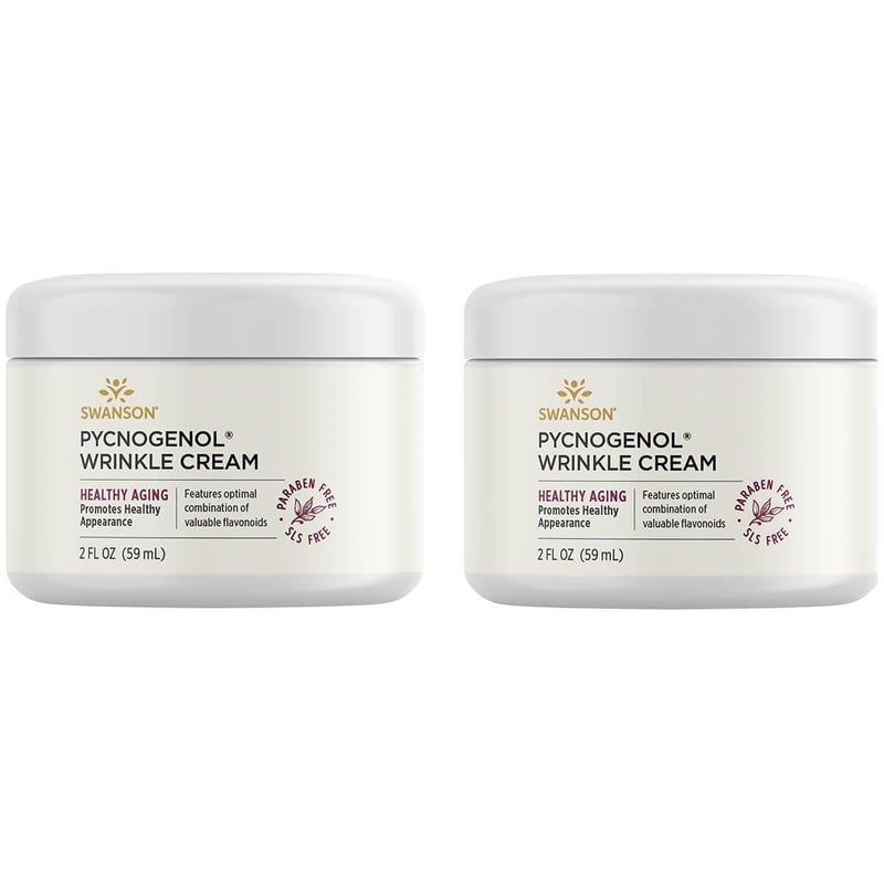 Swanson Pycnogenol Wrinkle Cream 2 fl Ounce (59 ml) Cream (2 Pack)